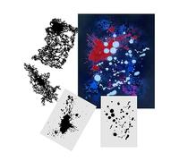 AS-349 - Set di stencil per aerografo, texture Step by Step