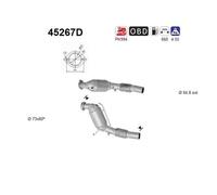As 45267D Catalizzatore per BMW E60 E61