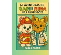 As Aventuras de Gabi e Nina para colorir profissões