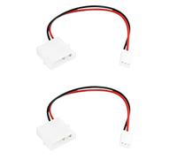 AS Axis Spindleon Confezione da 2 cavi adattatori compatibili con Molex 4 pin maschio a 3 pin femmina per ventola a 2 fili per ventola del PC e hub della ventola