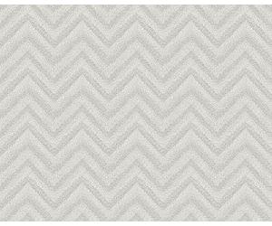 AS. Carta da parati Soraya 10,05 m x 0,53 m Création grigio bianco 306554