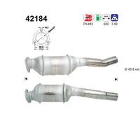 AS CATALIZZATORE Adatto Per Audi 80 8C B4 2.0 1.6 89 89Q 8A B3 1.8 S 42184
