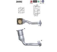 AS Catalizzatore Adatto Per Peugeot 206 Berlina 2A/C 1.1i 2E/K 1.1 28592
