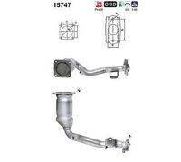AS CATALIZZATORE Kat Adatto Per Citroën C2 JM_ C3 I FC_ Benzina 15747