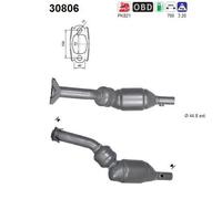AS Catalizzatore Kat Adatto Per Dacia Duster Logan MCV 1.6 16V Renault