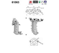 AS CATALIZZATORE Kat Adatto Per Hyundai I20 PB PBT Benzina 61063