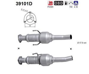 AS CATALIZZATORE Kat Adatto Per Iveco Daily IV Furgone/Kombi Diesel 39101D
