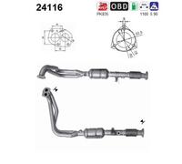 AS Catalizzatore Kat Adatto Per Lada Niva 2121 Benzina 24116