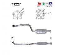 AS Catalizzatore Kat Adatto Per Mercedes-Benz SLK R170 Benzina 71227