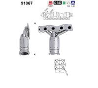 AS CATALIZZATORE KAT Adatto Per Suzuki Swift III MZ EZ Benzina 91067