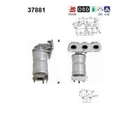 AS Catalizzatore Kat Adatto Per VW Polo 9N Ibiza III 6L1 Benzina 37881