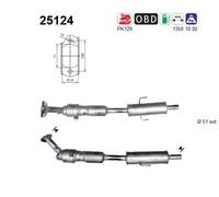 AS Catalizzatore Per Mazda 6 Station Wagon GY 2.0 Hatchback GG Stufenheck