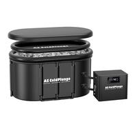 AS ColdPlunge Kit refrigeratore per bagno di ghiaccio e vasca a immersione fredda, refrigeratore a immersione fredda da 1/3 HP con pompa e filtro integrati, contenitore per ghiaccio XXL da 148 litri