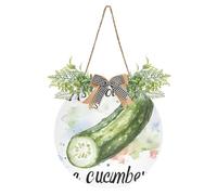 As Cool As Cucumber Decorativo Casa Benvenuto Porta Cartello Moderno per Camera da Letto per Primavera Estate Autunno Inverno Vacanze Halloween Natale Pasqua Decor