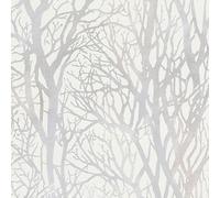 AS Creation Albero Rami Parati Caratteristica Muro Grigio Argento Bianco Nuovo