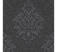 AS Creation Grigio 36898-4 Lizzy Londra Barocco Damasco Parati Floreale Glitter