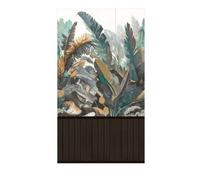 AS Creation Foglie Tropicali e Doghe di Legno Vinile Carta da Parati (AG3403)