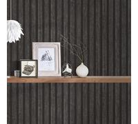 IN Legno Asticelle AS Creation Parati Carbone 39109-4 Vinile 3D Effetto Boiserie