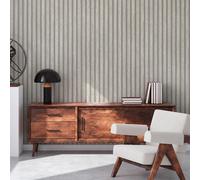 IN Legno Asticelle AS Creation Parati Grigio Pallido 39109-5 Vinile 3D Effetto