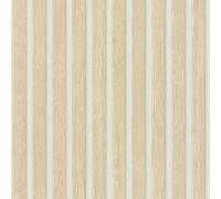 IN Legno Asticelle Vinile Parati 39109-7 Beige Bianco AS Creation Reale Boiserie