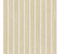 IN Legno Asticelle Vinile Parati 39109-7 Beige Bianco AS Creation Reale Boiserie