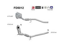 As FD5012 Fuliggine Filtro Antiparticolato Sistema per VW Passat 3C2 3C5 Cc 357