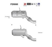 As FD5080 Fuliggine Filtro Antiparticolato Sistema per BMW E90 E91 E92 E60 E61