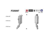 AS FD5097 Filtro Fumi/Particolato Sistema Di Scarico Per BMW E90 E91 E92 E84