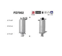 128 KW 174 CV FAP PER VW Transporter V FURG 7HA, 7HH, 7EA, 7EH 2.5 TDI