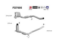 As FD7005 Fuliggine Filtro Antiparticolato Sistema per Skoda Octavia II Superb