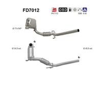 As FD7012 Fuliggine Filtro Antiparticolato Sistema per Skoda Fabia II Roomster