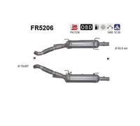 As FR5206 Fuliggine Filtro Antiparticolato Impianto di Scarico per Peugeot Boxer