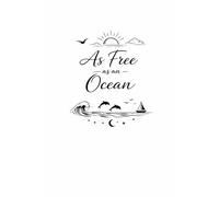 As Free as the Ocean: Minimalist Ocean Line Art Notebook