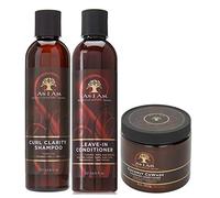 As I Am Naturally, set da 3 pezzi composto da shampoo per capelli ricci e mossi Curl Clarity, balsamo senza risciacquo e balsamo cowash al cocco (etichetta in lingua italiana non garantita)