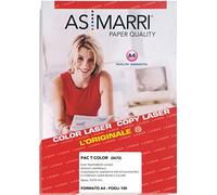 adesivo poliestere - stampa laser - a4 - 100 fogli - trasparente permanente - as marri