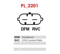 Alternatore con puleggia a ruota libera A3321 AS-PL per OPEL SAAB