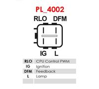 AS-PL Alternatore A6062 100A con puleggia a ruota libera per Toyota/Daihatsu