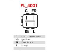 Alternatore con puleggia a ruota libera A6079(DENSO) AS-PL per HONDA FR-V