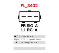 AS-PL ARE9026S Regolatore alternatore