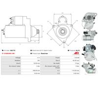 AS-PL Avviatore Starter 1.4 kW Adatto Per VW Phaeton 6.0 W12 4motion