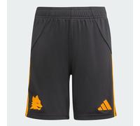 AS Roma 25/26 Short da trasferta bambino Black / Crew Orange 7-8A