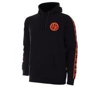 AS Roma Black Taper Hooded Sweater - M