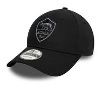 AS Roma Cotton 9FORTY - Crest Black on Black