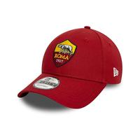 AS Roma Cotton Core 9FORTY - Crest Red | Cappellino unisex ufficiale, regolabile, 100% cotone, con logo di alta qualità, perfetto per i fan, vestibilità ottimale