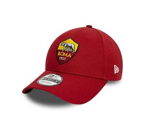 AS Roma Cotton Core 9FORTY - Crest Red | Cappellino unisex ufficiale, regolabile, 100% cotone, con logo di alta qualità, perfetto per i fan, vestibilità ottimale