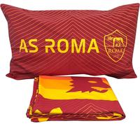 AS Roma Hermet Parure Copripiumino Sacco+Federa Letto Singolo 100% Cotone