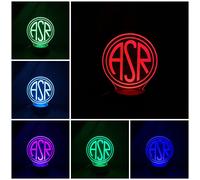 AS ROMA LOGO ASR Lampada a led 3D Personalizza la tua passione idea REGALO