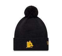 AS Roma Pack Cuff Beanie with Pom - Wolf Black