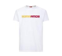 AS Roma RM T-Shirt, Bianco, L Unisex-Adulto