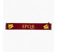 AS Roma Sciarpa Ufficiale S.P.Q.R Jacquard Colore Giallo Rosso